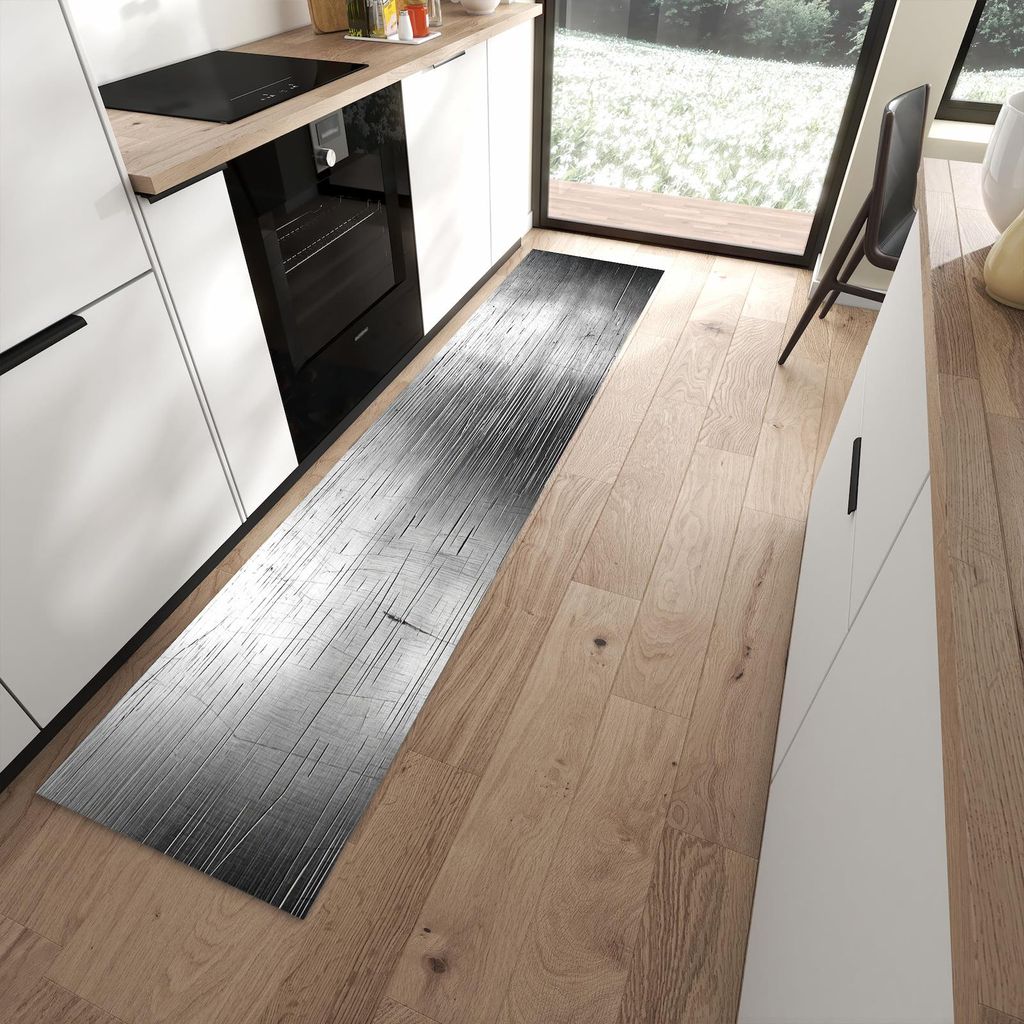 Küchenteppich 60x270cm rutschfest & abwischbar PVC Läufer - Strukturierte Oberfläche