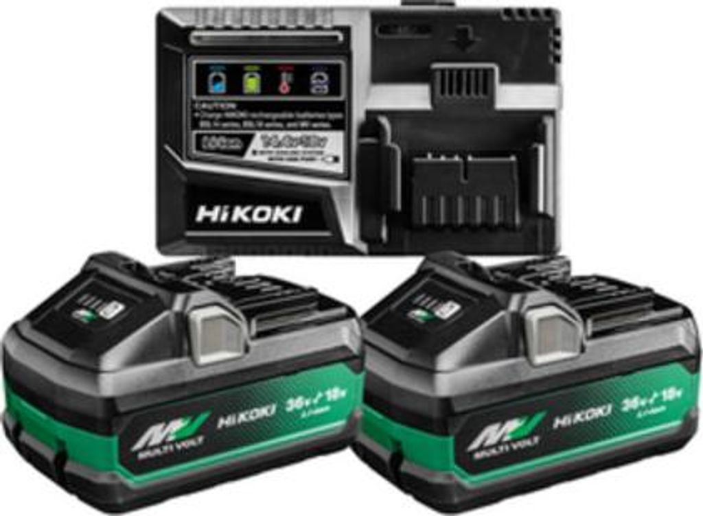 Power Set HIKOKI UC18YSL3WJZ (2 x 4,0Ah/8,0Ah + UC18YSL3) Produktbild 