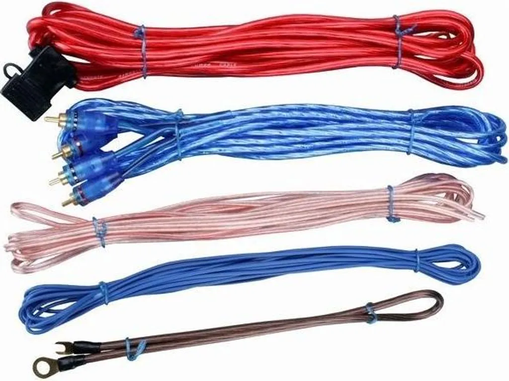 Kit de câblage complet pour amplificateur auto Sinustec BCS-600 6mm² - 2