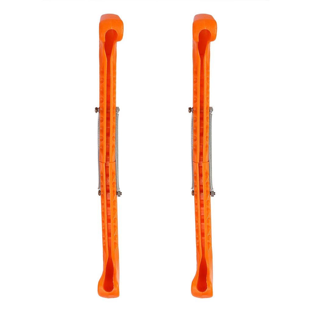 1 Paar Verstellbare Plastik Eishockey Schlittschuh Klingen Schoner, Orange, Schutz für Kufen, Für Hockey- und Freizeitschlittschuhe