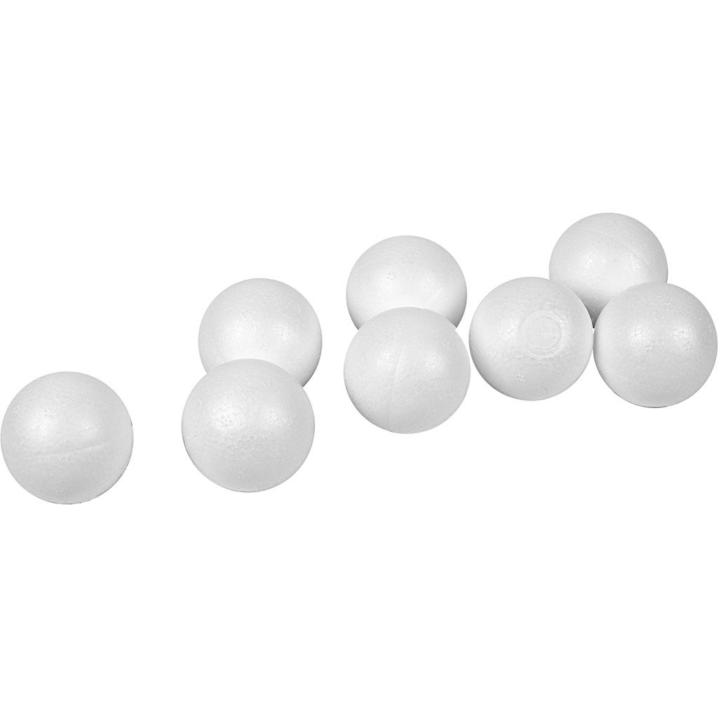 Creativ Company Bälle, D 4 cm, weiß, 100 Stück 1 Box Produktbild 