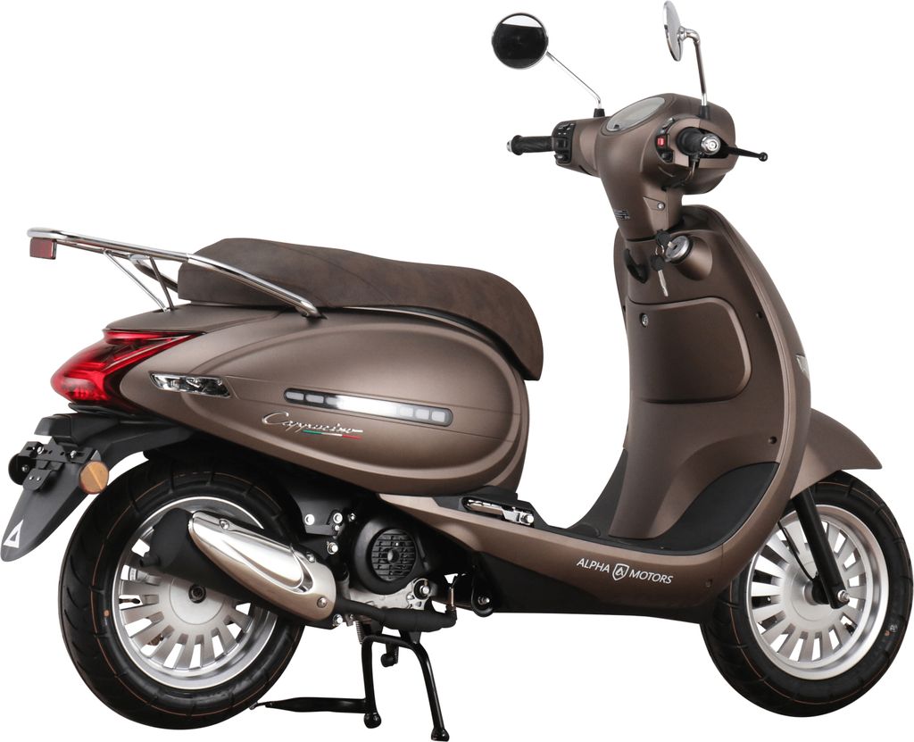 Motorroller Cappucino 50 ccm 45 kmh EURO 5 mattbraun Produktbild 4