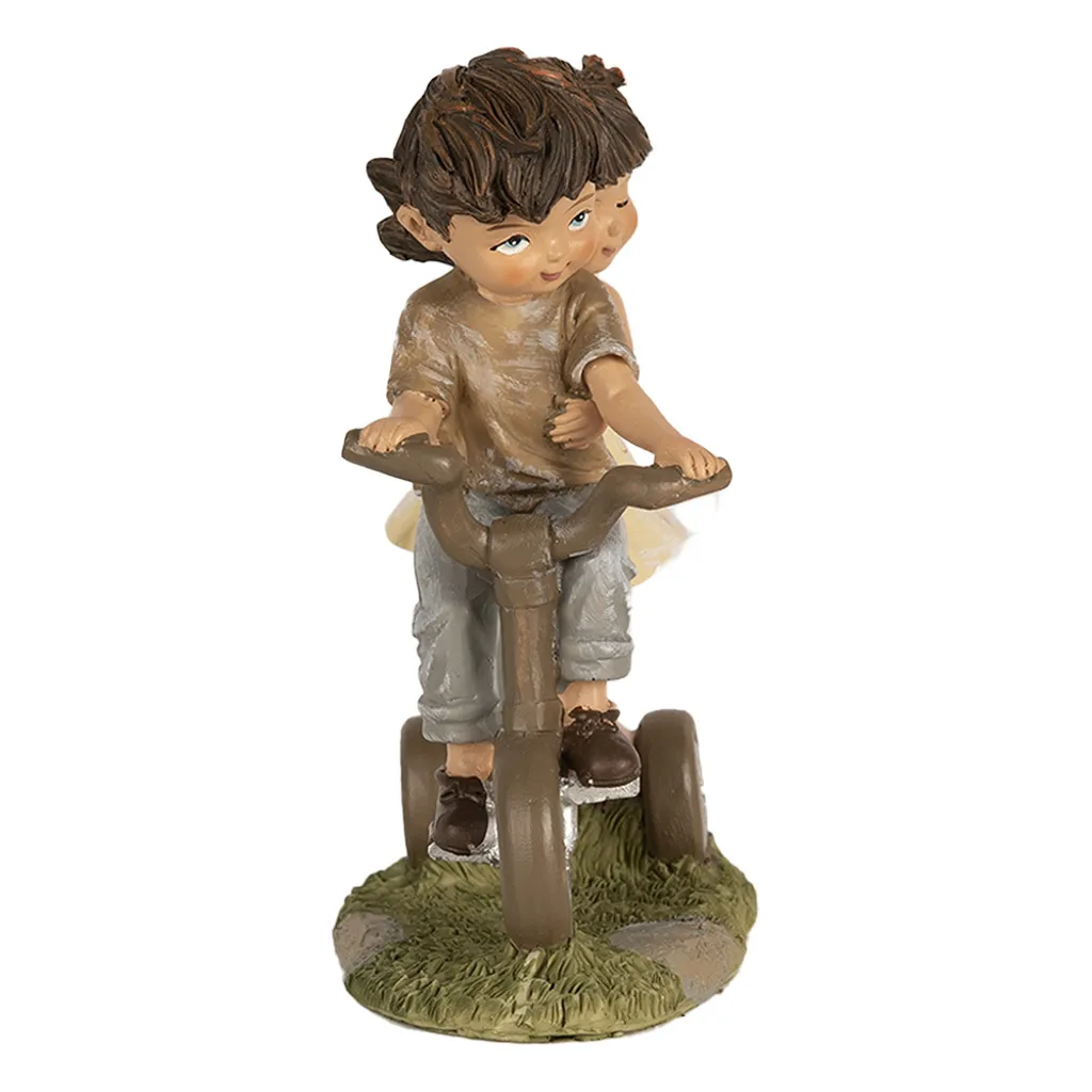 Clayre & Eef Figurine Enfants 14 cm Marron en Polyrésine Style Rétro - 2