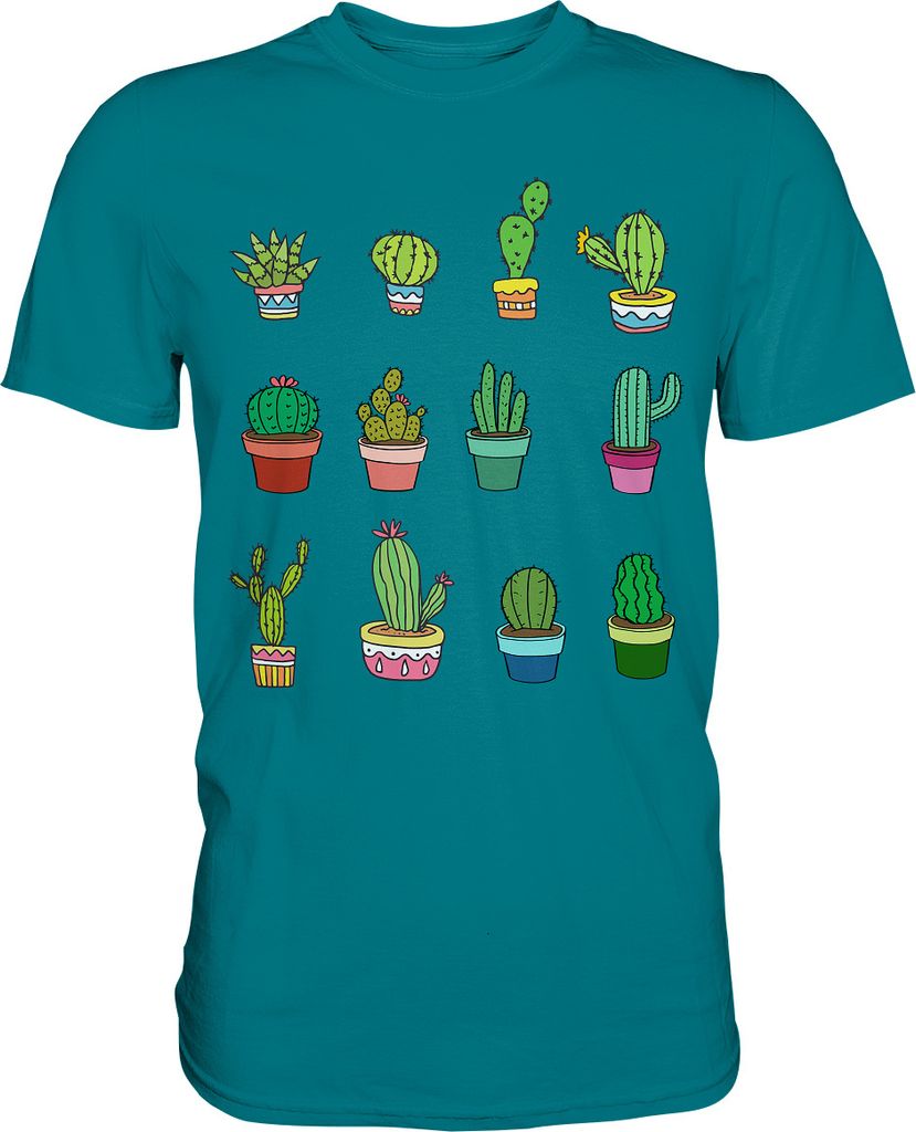 Kakteen T-Shirt Kaktus Sammler Sukkulenten Pflanzen – Diva Produktbild 