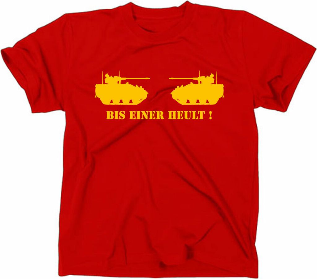 Styletex23 T-Shirt Bis einer heult Fun, Funshirt rot L