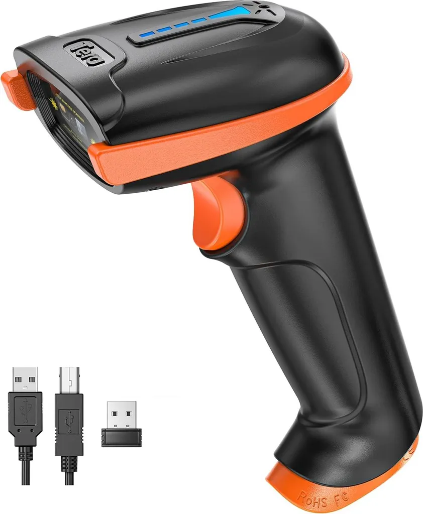 Lecteur Code-Barres Sans Fil 2000mAh 1D - Fini les Erreurs de Saisie