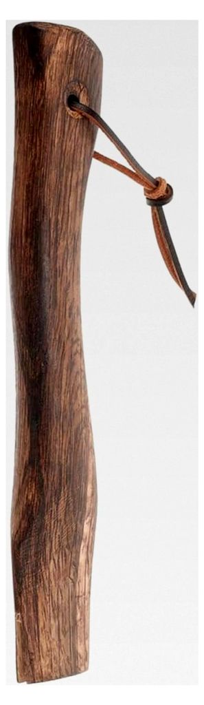 Axtstiel mit Lederschlaufe, Holz, 260 mm, Ersatz-Beilstiel mit Keil, glatte Holzstruktur, stoßfeste Axtstiele für Baumschulen