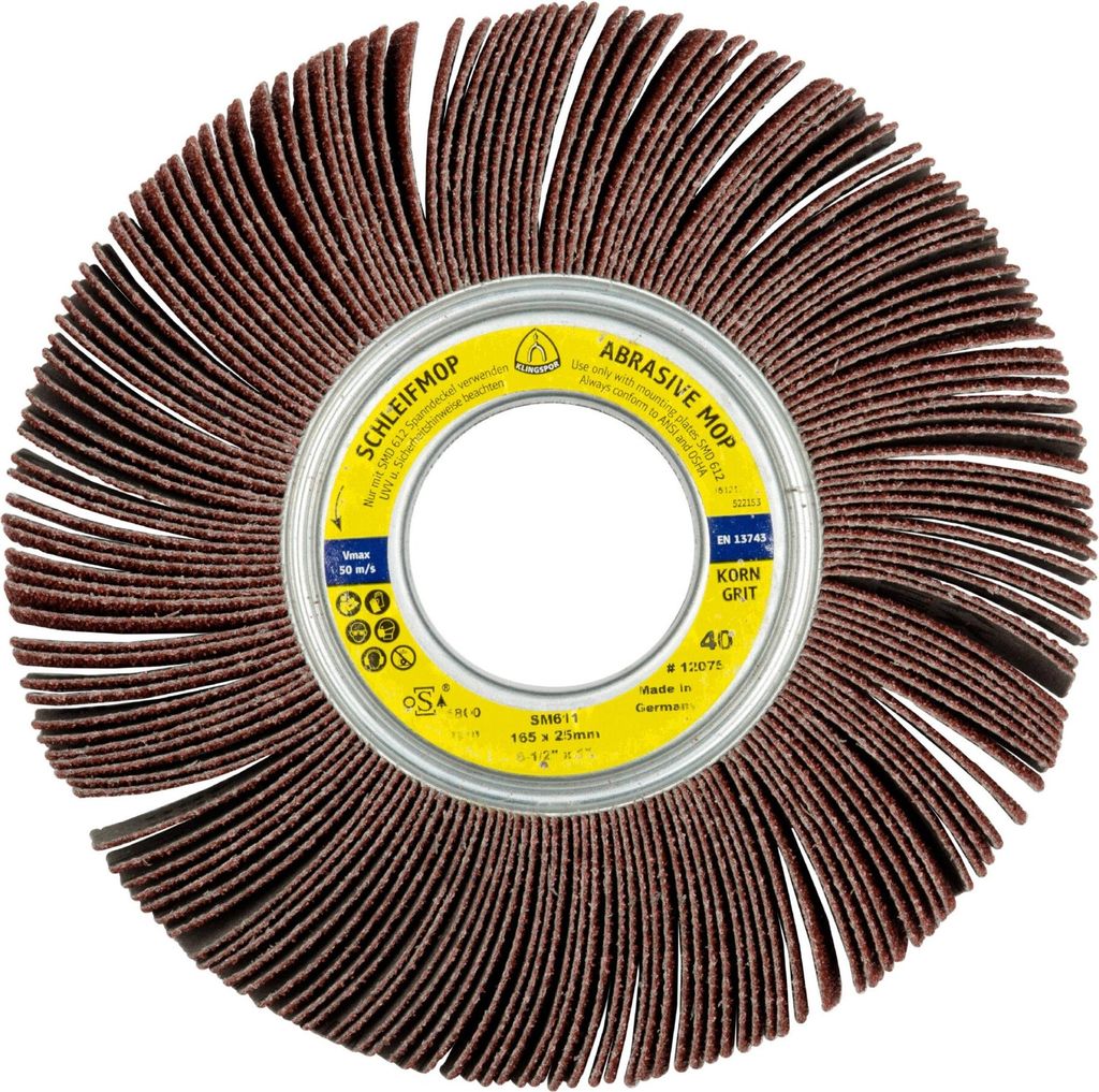 Klingspor SM 611 Schleifmopräder LS 309 X, 250 x 50 x 68,2 mm Korn 180