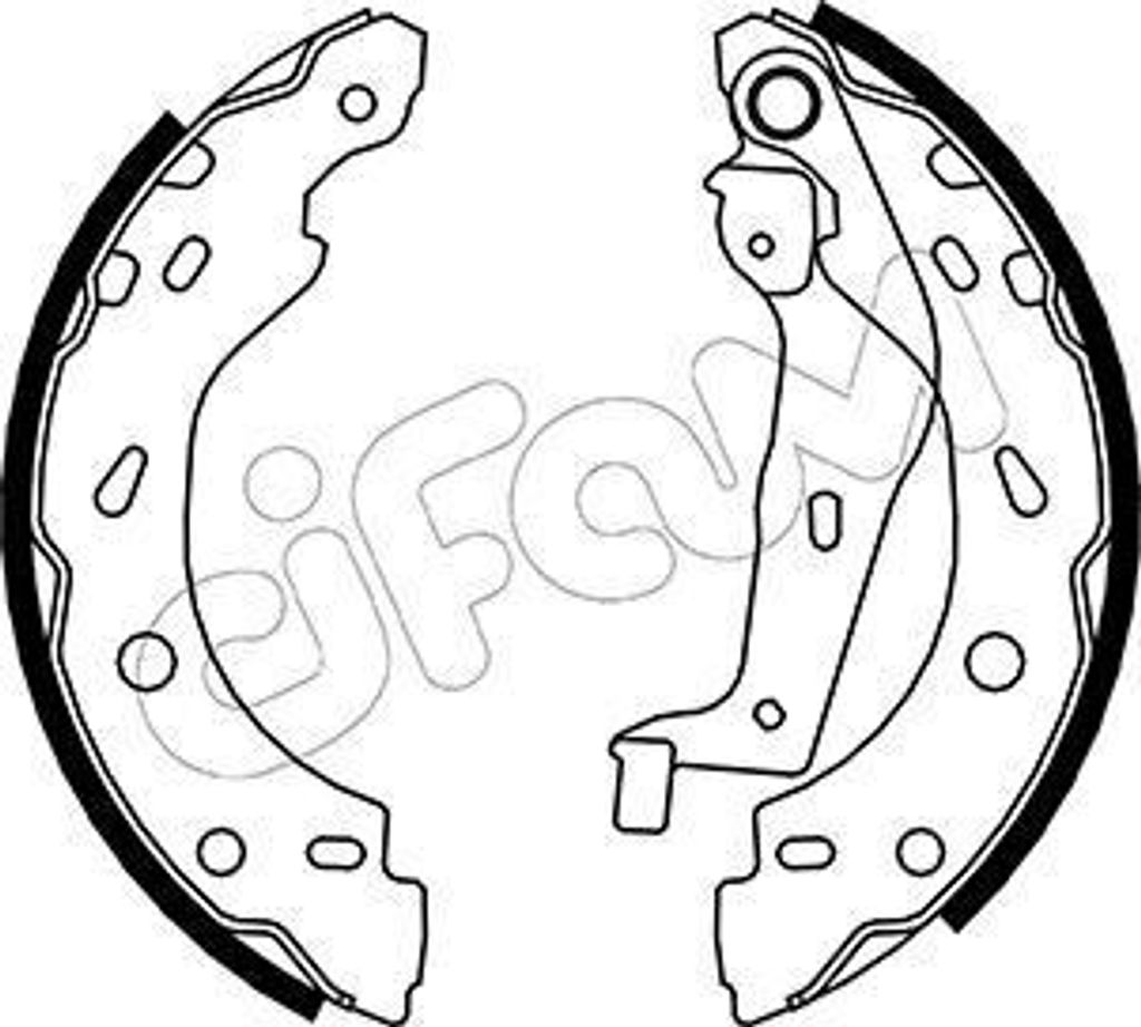 CIFAM Bremsbackensatz Trommelbremse Hinten für SMART FORTWO Coupe (451) 200,0mm 153-237