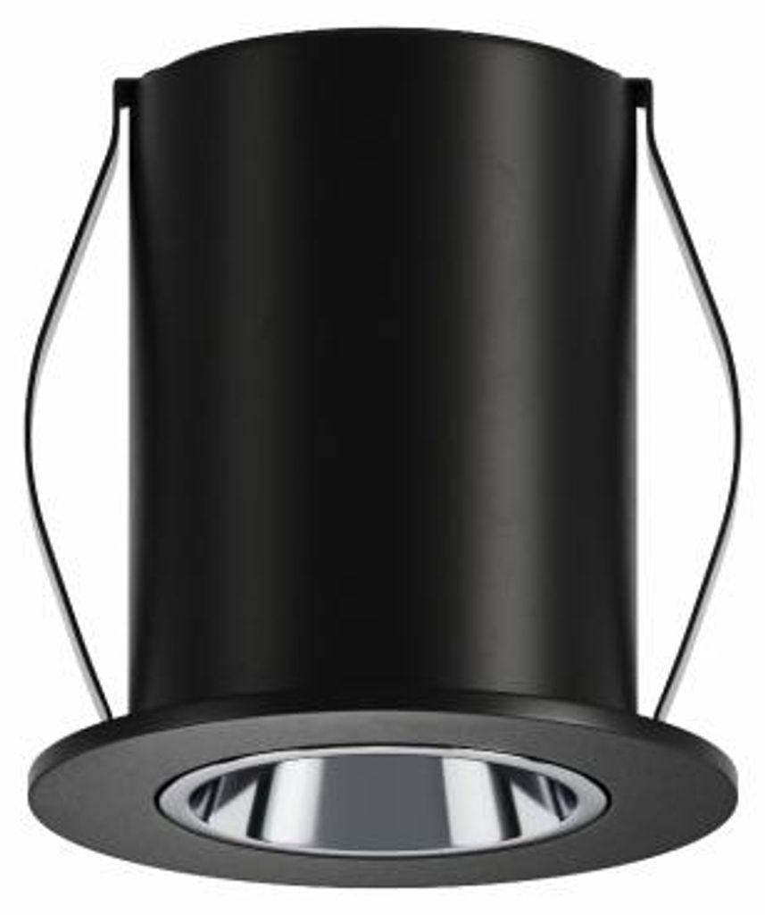 Atom 2W 24o 3000K Mattschwarzer Mini-LED-Einbaustrahler - Professioneller, hocheffizienter Innenstrahler - Beneito & Faure