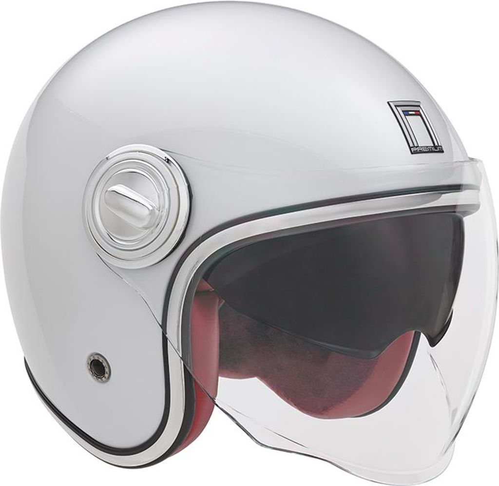 Motorradhelm NOX Jet Heritage Premium Biały XL - Leicht,
