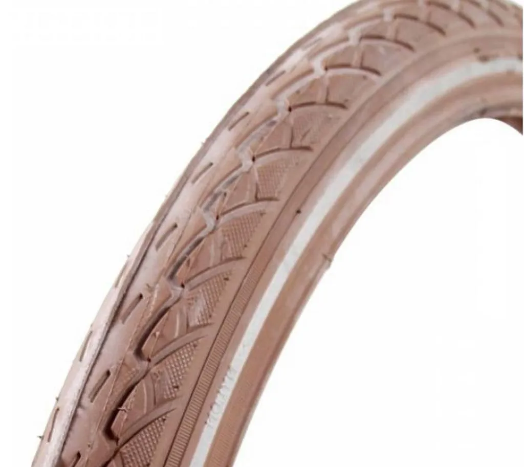 Pneu Deli Tire 24x1.75 47-507 Marron Réfléchissant pour Vélo Ville