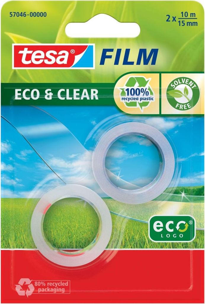 TESA 57046, 10 m, Průhledná, 15 mm, 2 kusů Obrázek produktu 