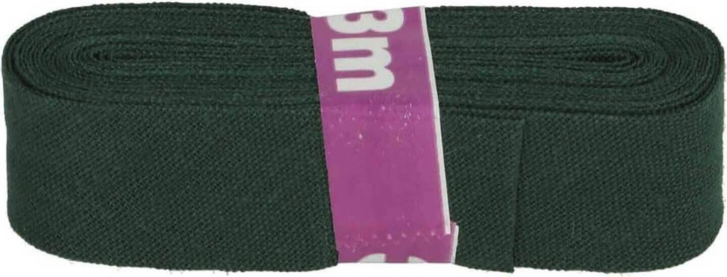 Schrägband 3m x 20mm Baumwolle gefalzt 60 Farben Einfassband Saumband