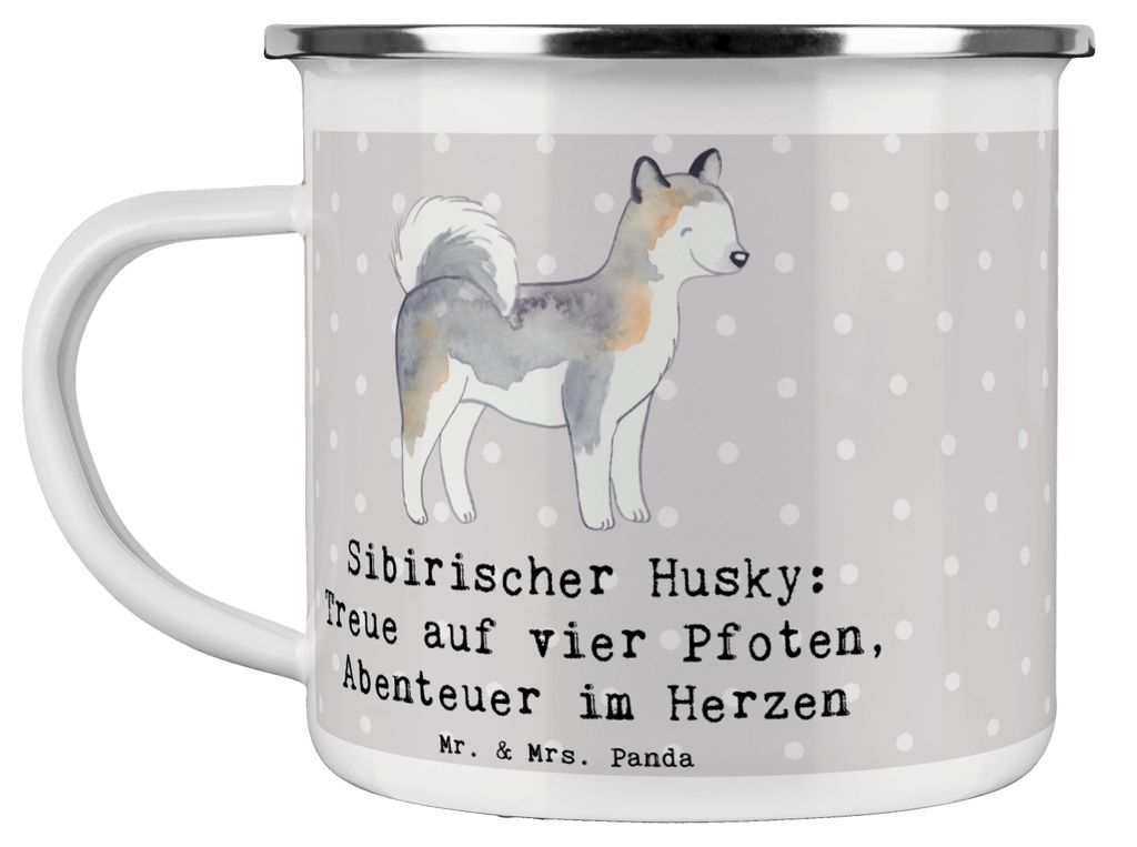 Mr. & Mrs. Panda Teetasse Sibirischer Husky - Grau Pastell Produktbild 