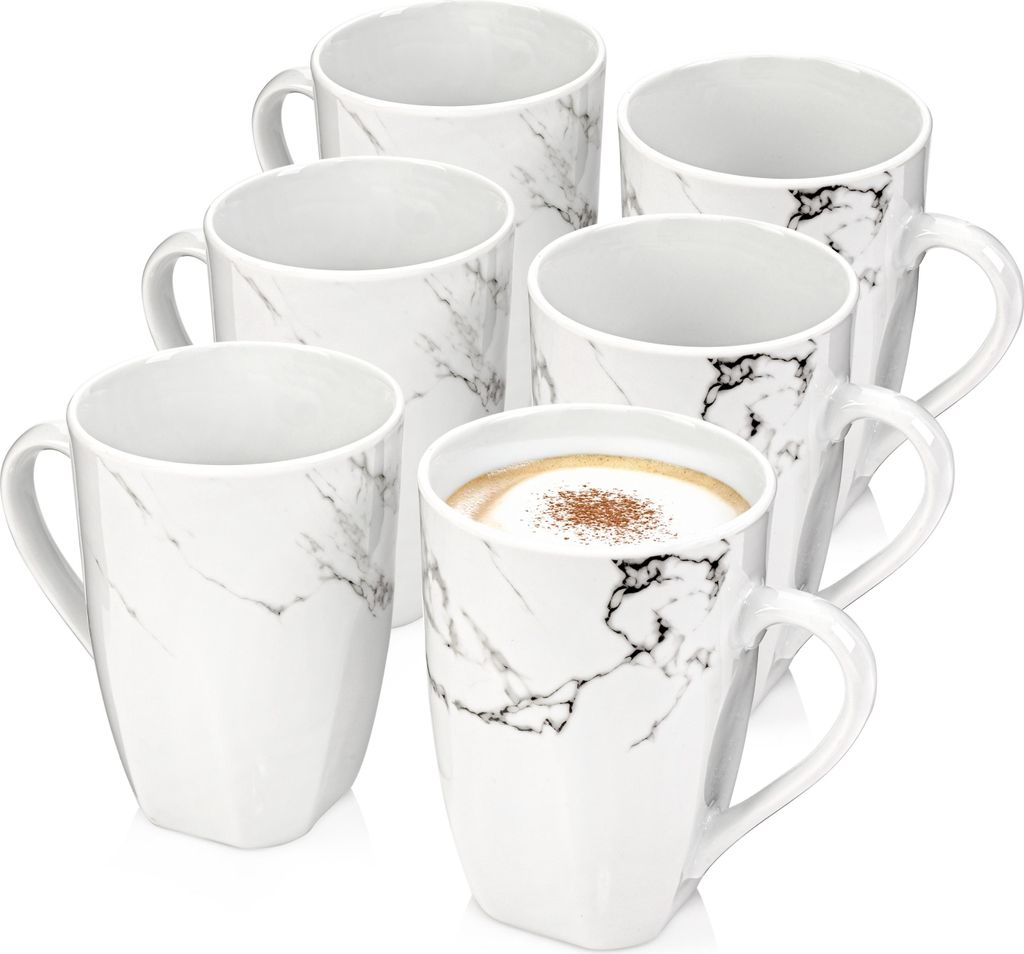SÄNGER Kaffeebecher Set Bilgola Marmor 6 teilig Produktbild 