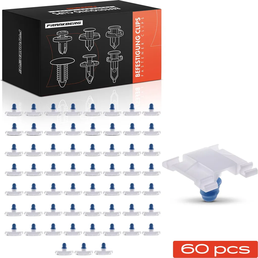 Frankberg 60x Clips Fixation Pare-chocs pour VW Golf 3 4 et Vento 1H2