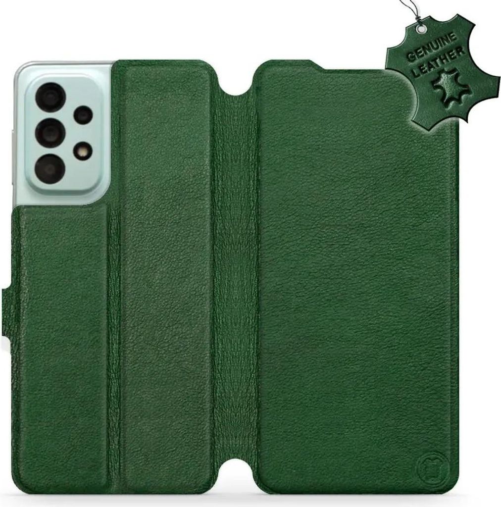 Echtleder Handyhülle für Galaxy A33 5G, Mobiwear Leather, Grün