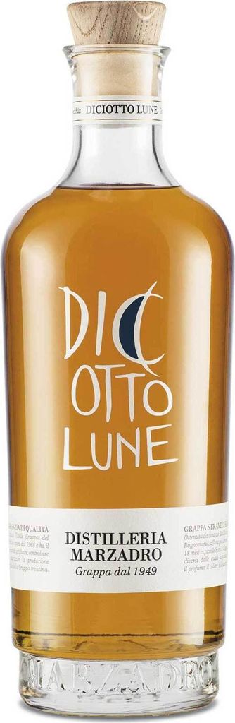 Marzadro Grappa Le Diciotto Lune 41% vol. 0,50l Produktbild 