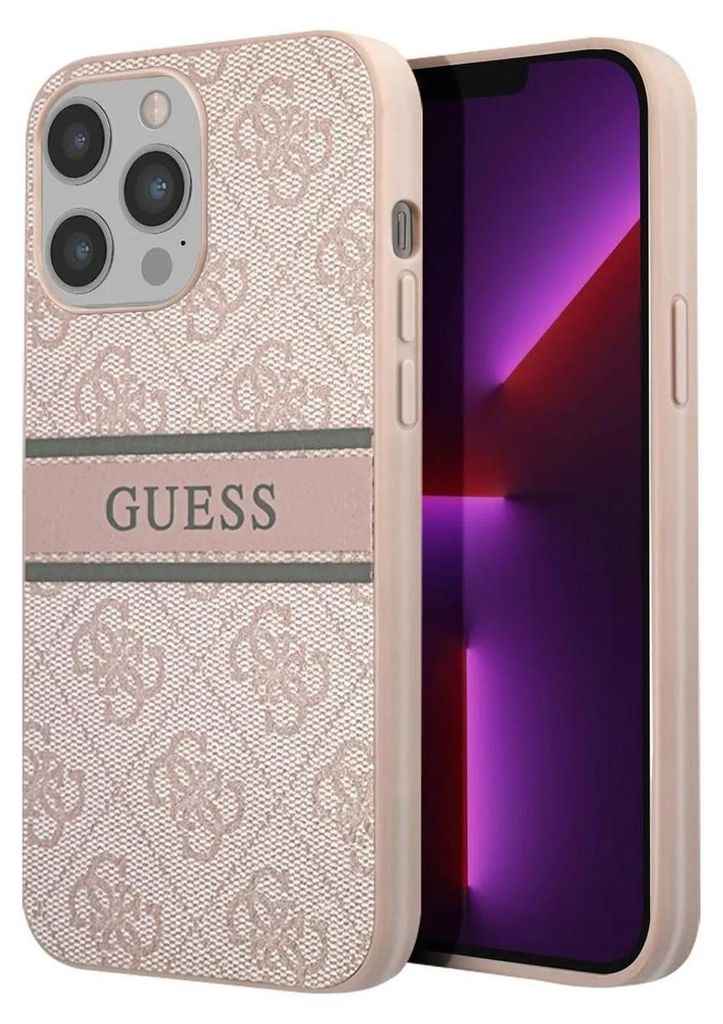 Guess, Schutzhülle für Apple iPhone 12 Pro Max Stripe, Rosa Produktbild 