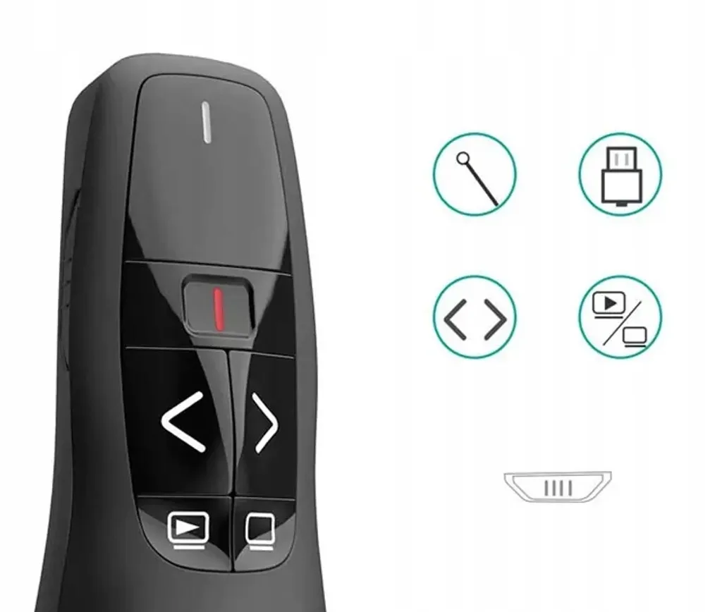Pointeur laser sans fil noir avec télécommande USB plug and play - 13
