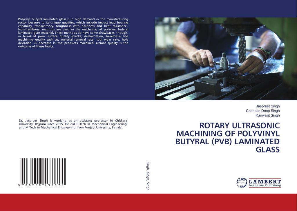 Rotary Ultrasonic Machining Of Polyvinyl Butyral (Pvb) Laminated Glass