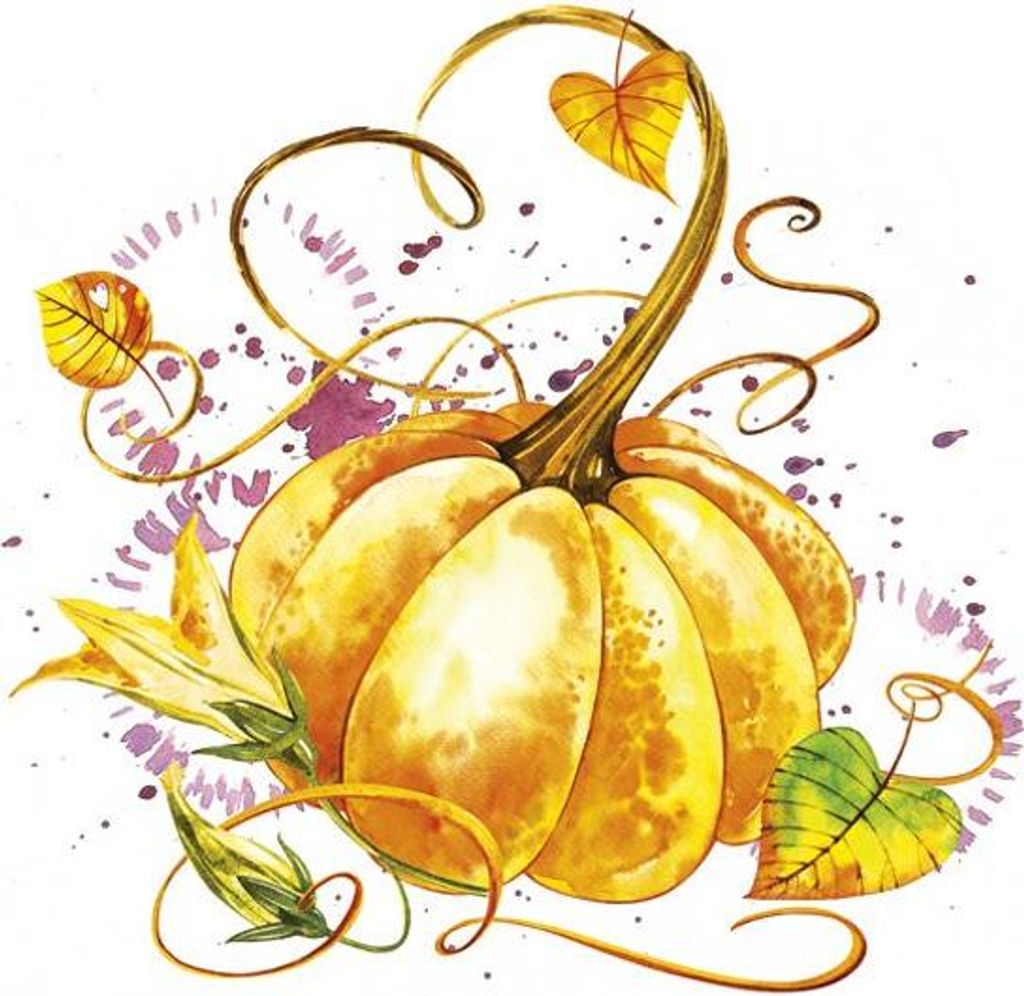 Servietten 33x33 cm - Mature Pumpkin