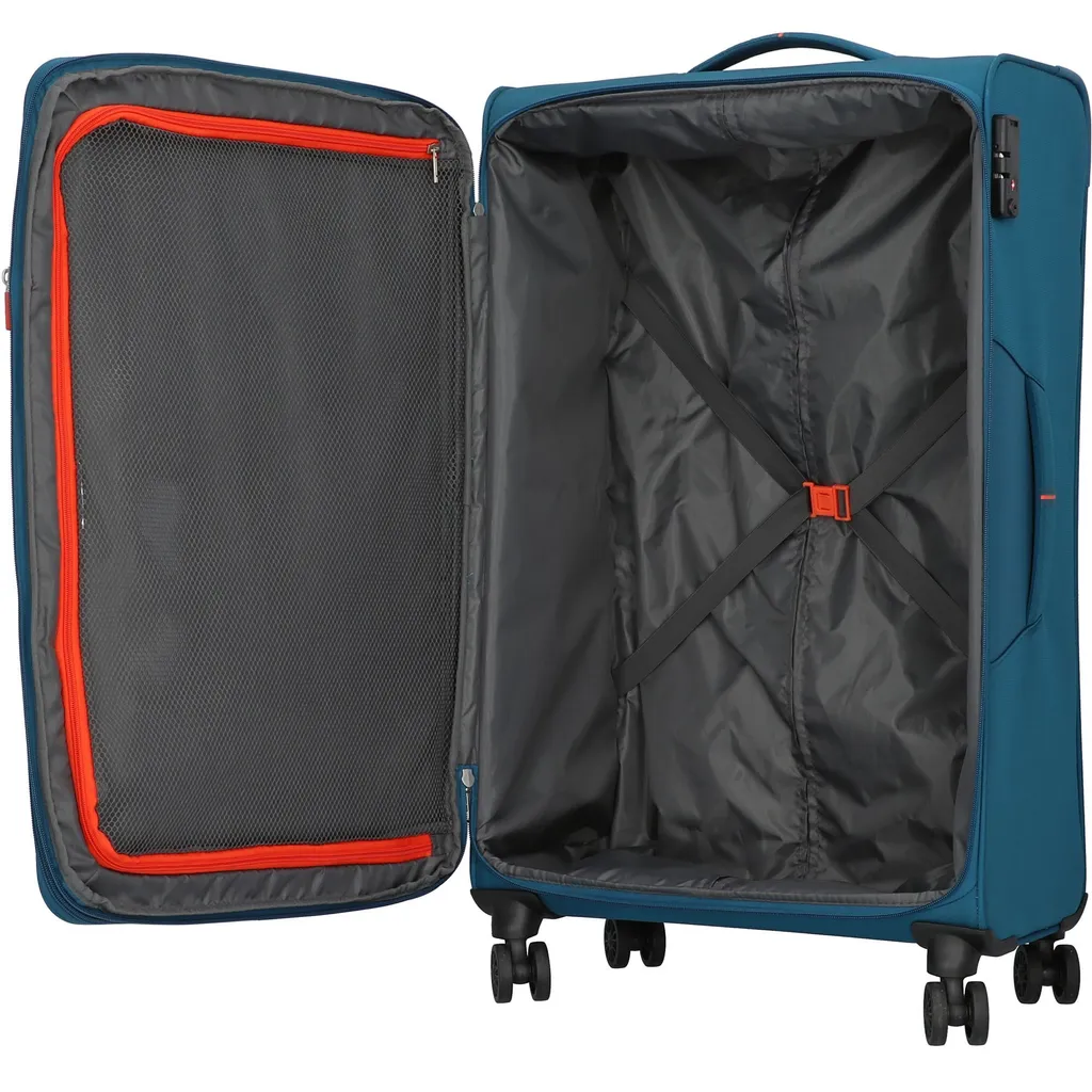 Valise Grande Taille Souple Crosstrack Spinner 79cm Extensible Navy - 11