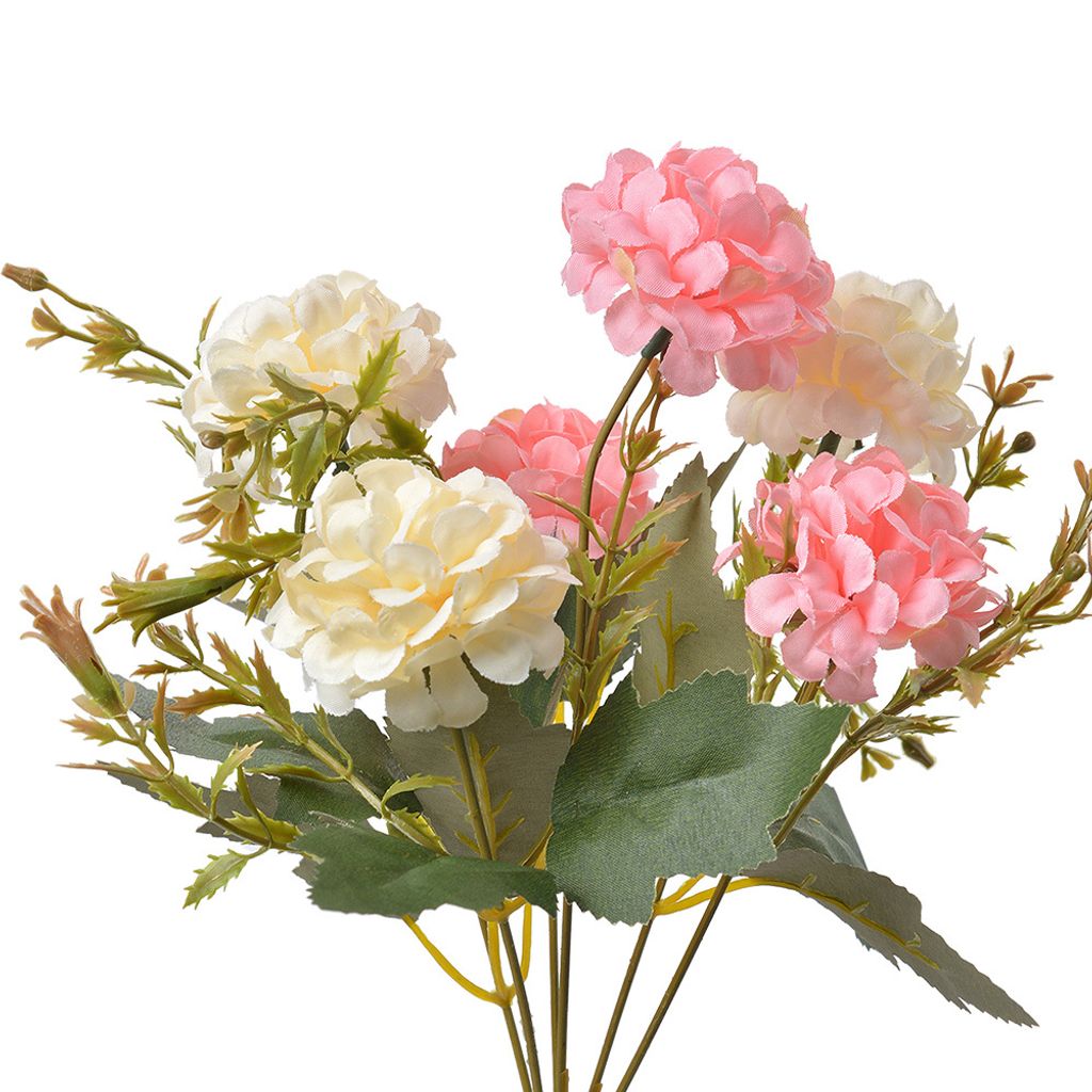 Clayre & Eef Kunstblume 28 cm Rosa Beige Kunststoff