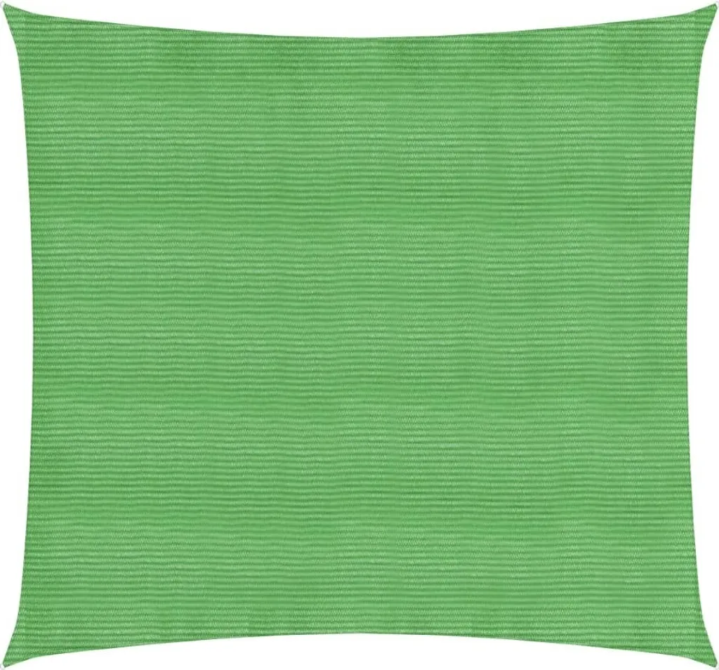 Tenda da sole The Living Store 160 g/m² verde chiaro 3,6x3,6 m HDPE