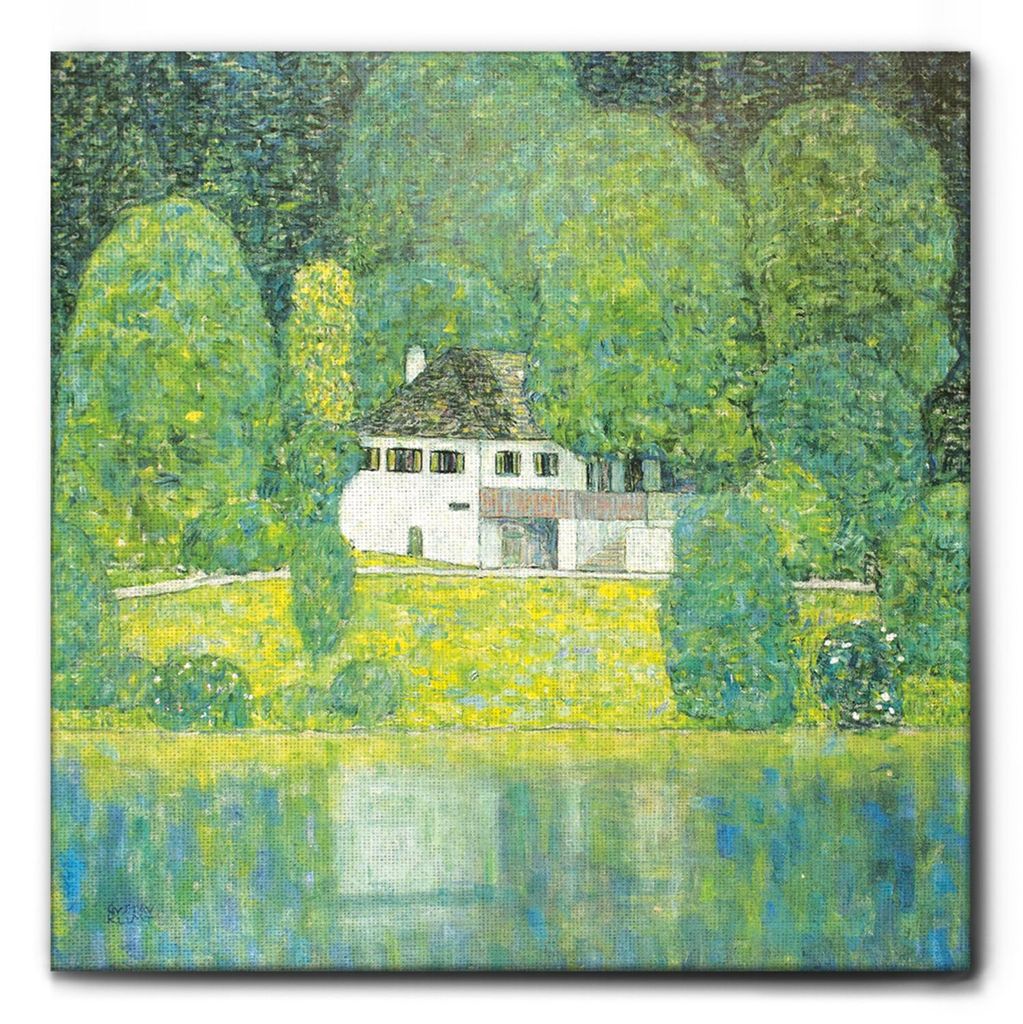 Giallobus - Der Keller der Brauerei Litzlberg - Gustav Klimt - 100L x 100B cm - Bild - Leinwand mit Standardrahmen