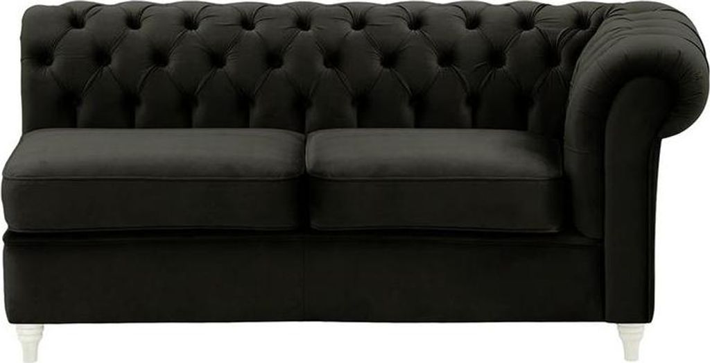 Chesterfield Modul - Zweisitziges Seitenelement, rechts (2R)-Velluto 20-white