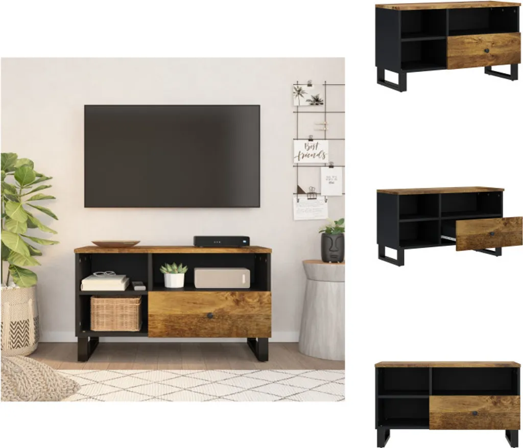 Meuble TV compact 80 cm idéal pour optimiser le rangement du salon