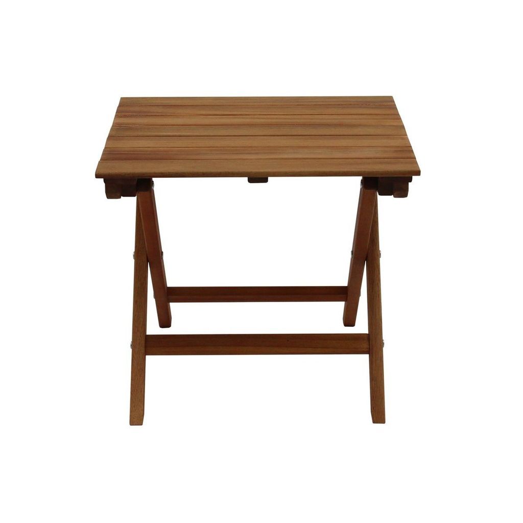 Miliboo - Niedriger Gartentisch aus Massivholz zusammenklappbar B40 x T40 cm ITZA