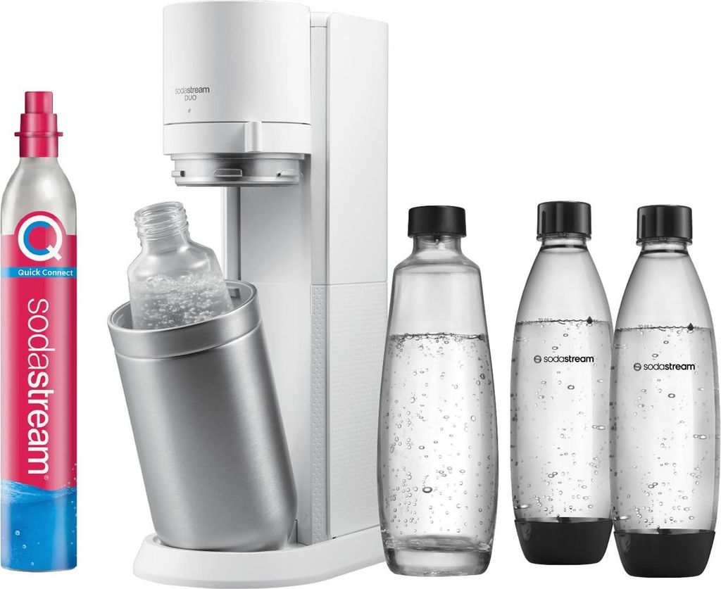 Sodastream Wassersprudler Duo: Eleganter Sprudelgenuss für Zuhause und Unterwegs