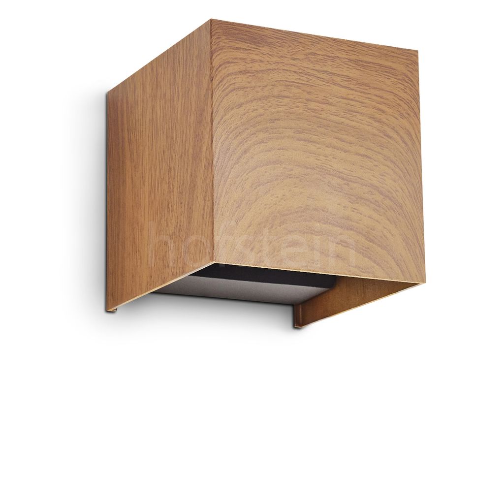 Salbertand »Salbertand« Wandlampe aus Metall in Holzoptik Produktbild 