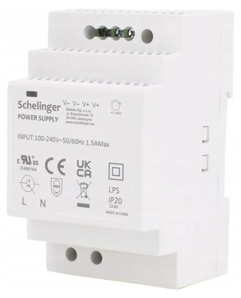 Transformateur rail DIN 12V DC 54W pour tableau électrique modulaire