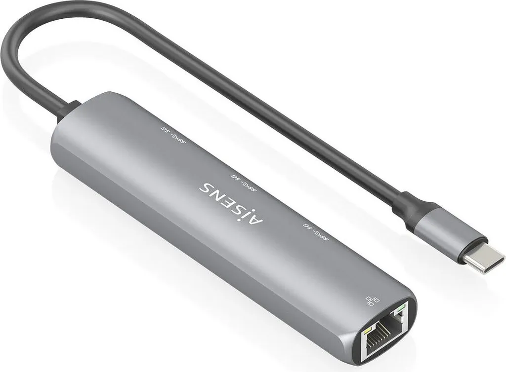 Hub USB Aisens ASUC-4P038-GR Grigio