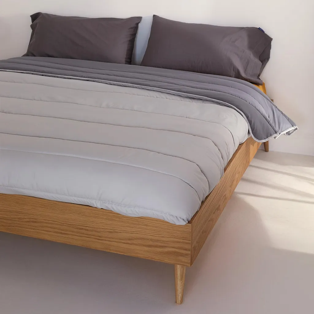 Couette Gris Anthracite 270x260 cm Basic pour Lit XXL 160x200 ou 180x200