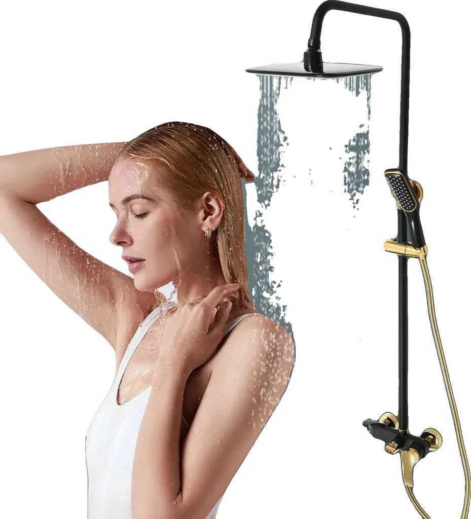 Ensemble de douche en acier inoxydable réglable pour salle de bain