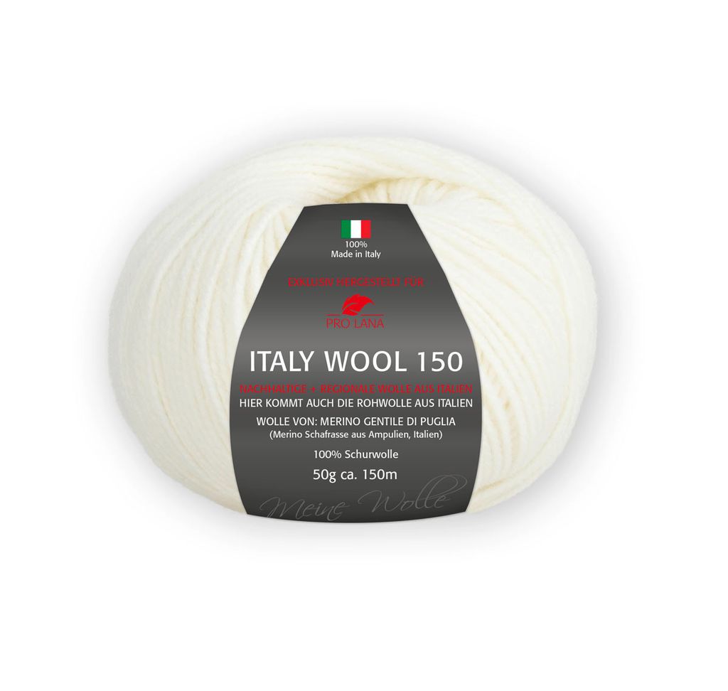 Pro Lana Italy Wool 150 50g weiß 101