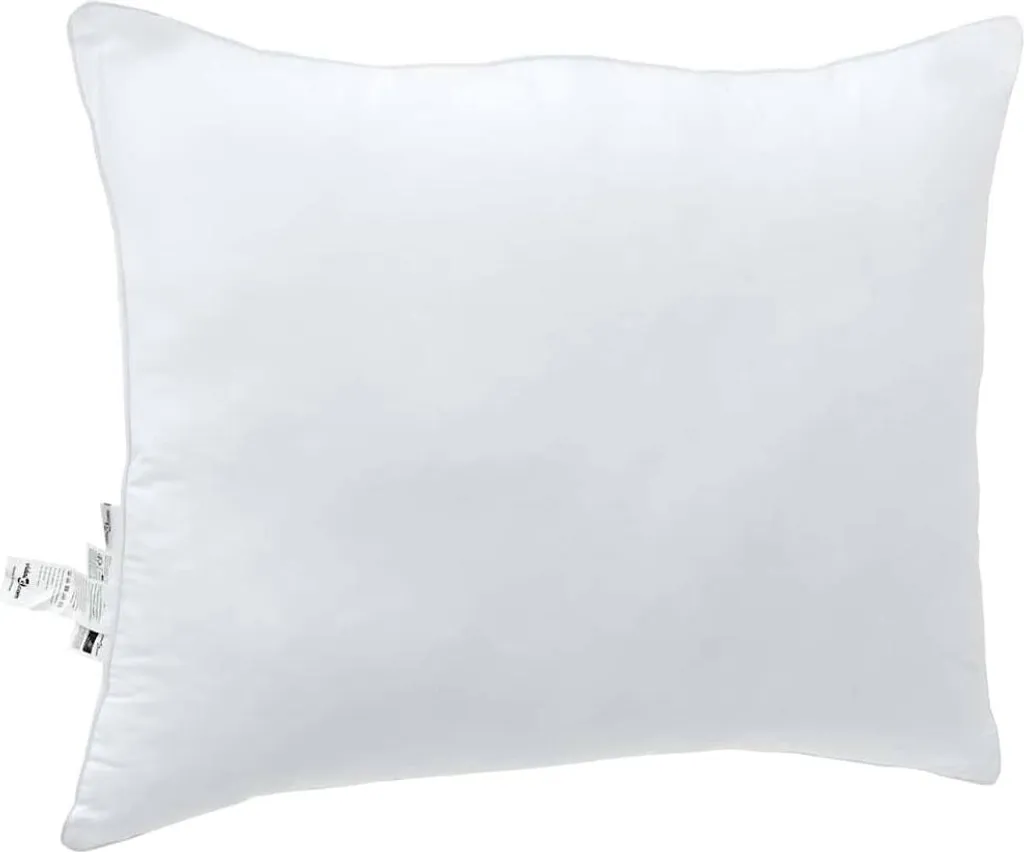 Oreiller de lit blanc moelleux vidaXL pour un sommeil réparateur doux
