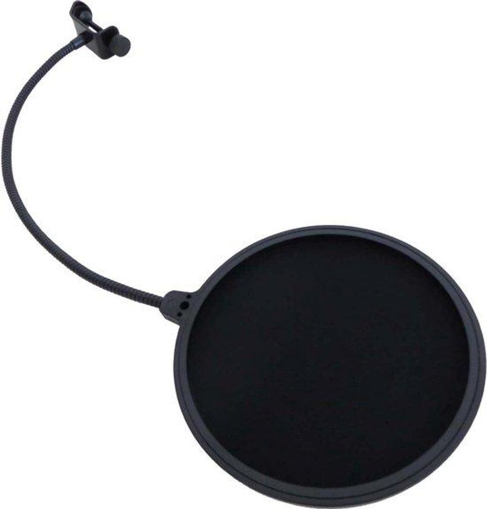 Nylon-Mikrofon-Halterfilter - Tonaufnahmeeffizienz-Optimierung - Biegsamer Antennenarm - 165 cm Schutzhülle - Schwarz
