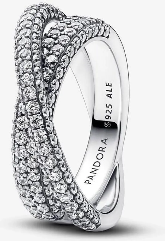 Pandora Timeless 193022C01: Regalo Anello Doppia Fascia Argento