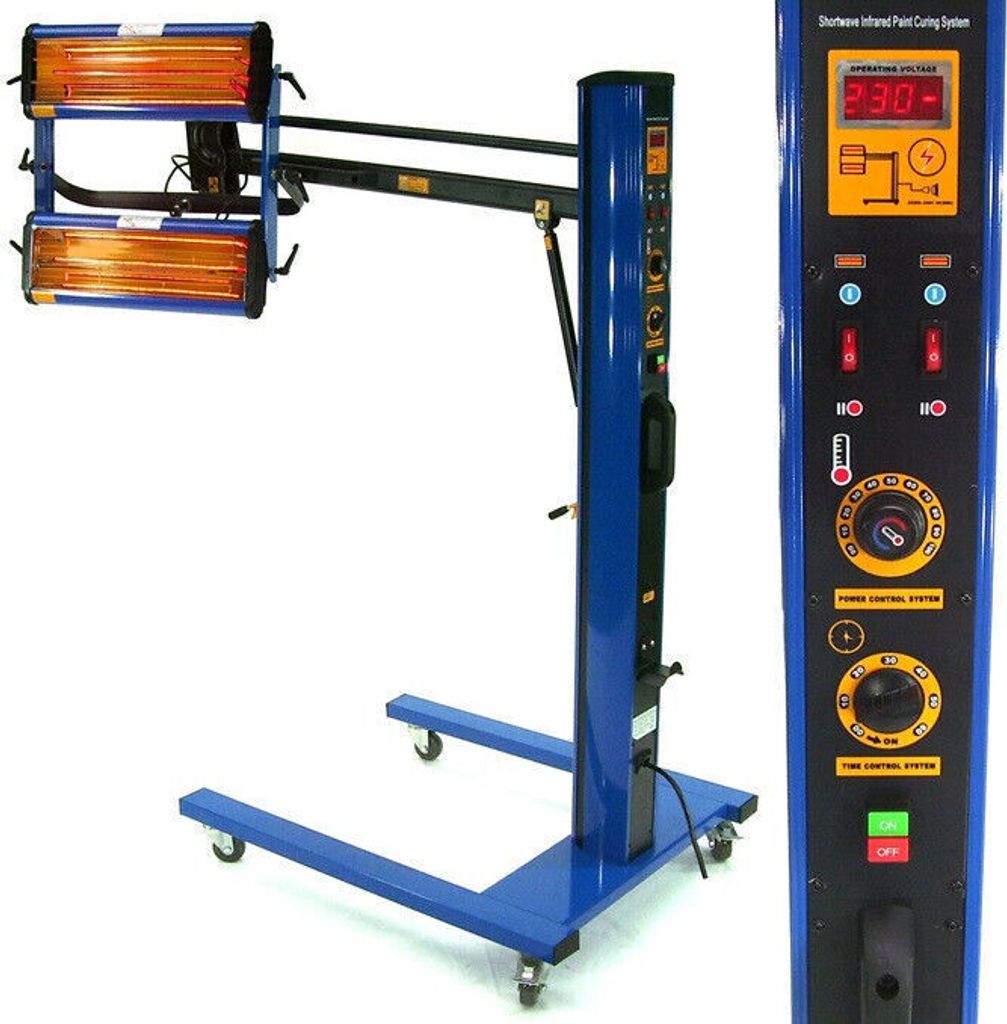 Lacktrockner Strahler Infrarotstrahler 2000W Infrarottrockner IR Heizung 56180