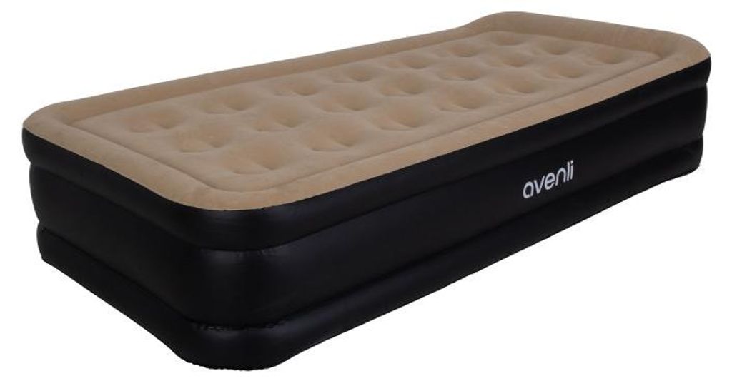 Avenli 24041 Luftmatratze mit integrierter Pumpe, 196 x 97 x 47 cm, braun