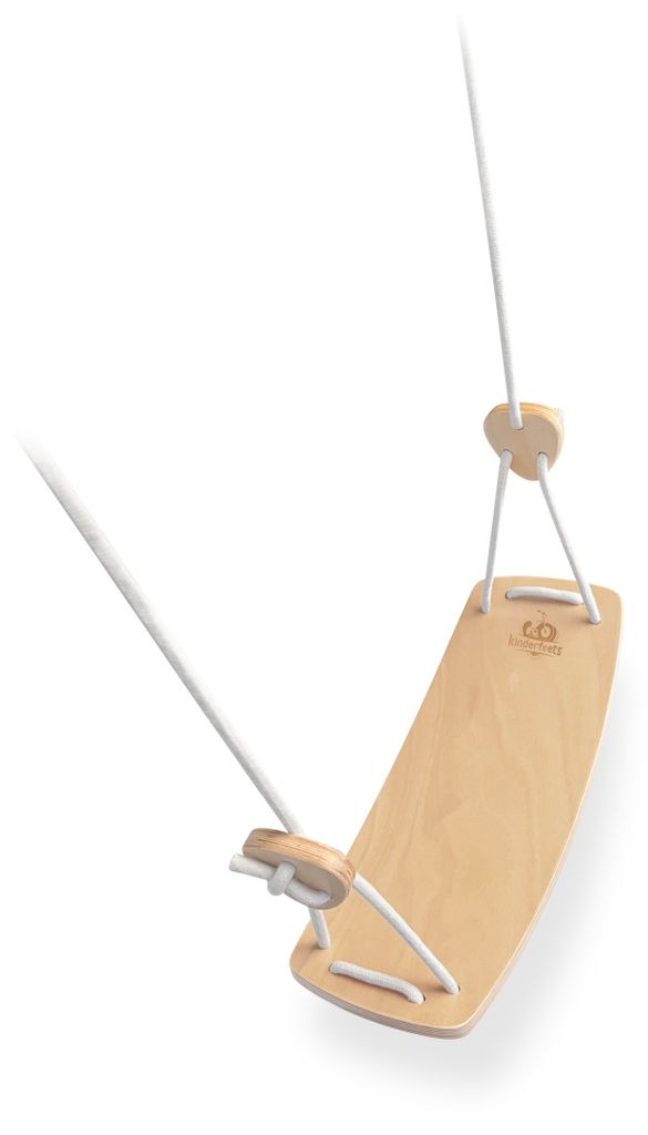 Kinderfeets Holz Schaukel mit ergonomischem Sitz, für drinnen & draußen, 20x51x7 cm