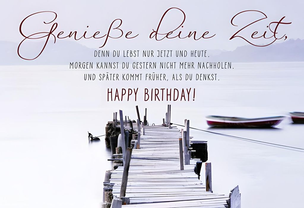 Cartolini Klappkarte mit Sprüchen 005d Genieße deine Zeit, Produktbild 