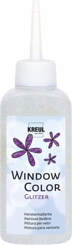 KREUL Window Color Glitzer-Silber 80 ml Produktbild 