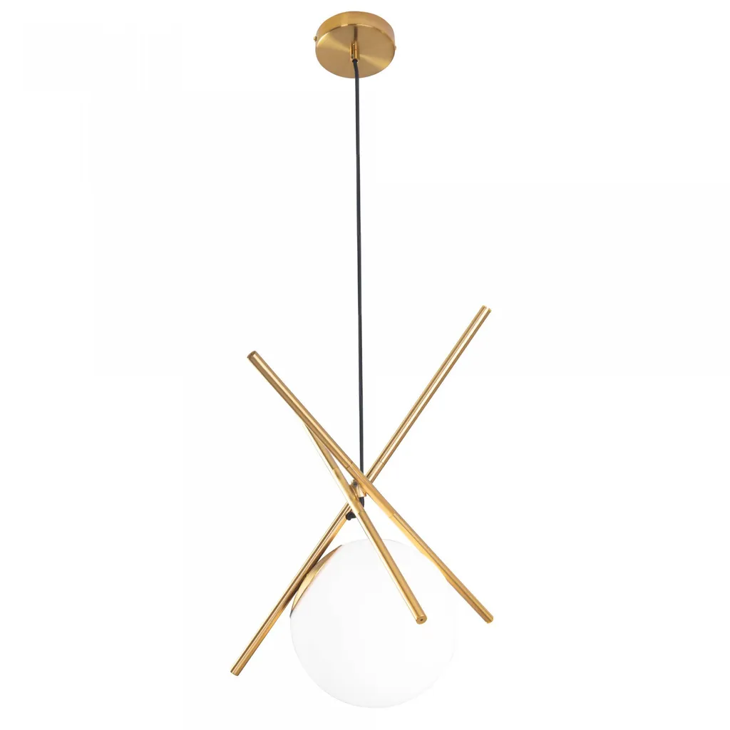 Suspension Design XENA en Laiton et Métal IP20 Format Colonne 140cm